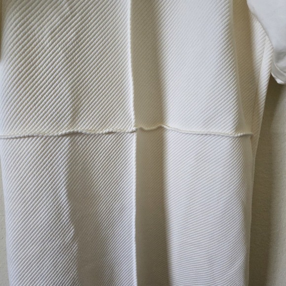 T. H. M. L Society Street Textured Dress‎ Cream Puffy Sleeve Size Small - Picture 2 of 5